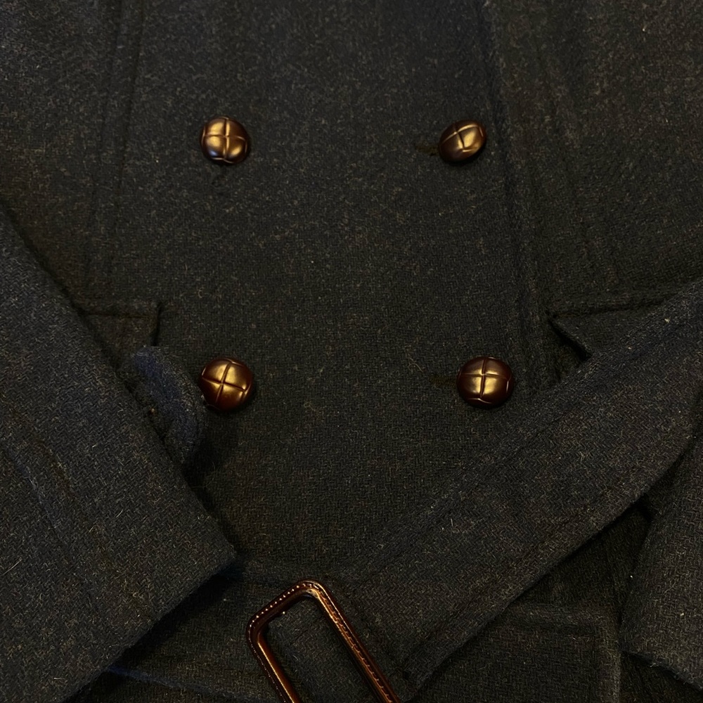 Wool American Eagle Pea Coat Jacket - image 2